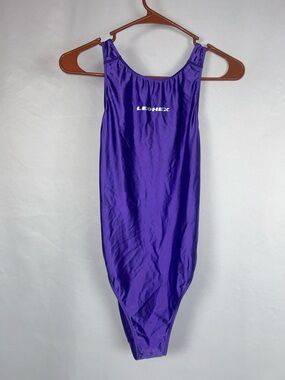 Leohex silky Purple One-Piece Swim Suit - XXL